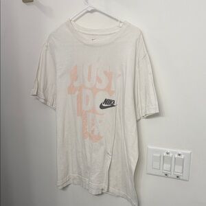 Nike Men's Cream 'Just Do It' Tee